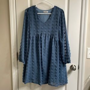 Blue Babydoll Dress